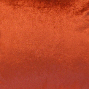 Burnt Orange Textured Velvet Square  Pillow