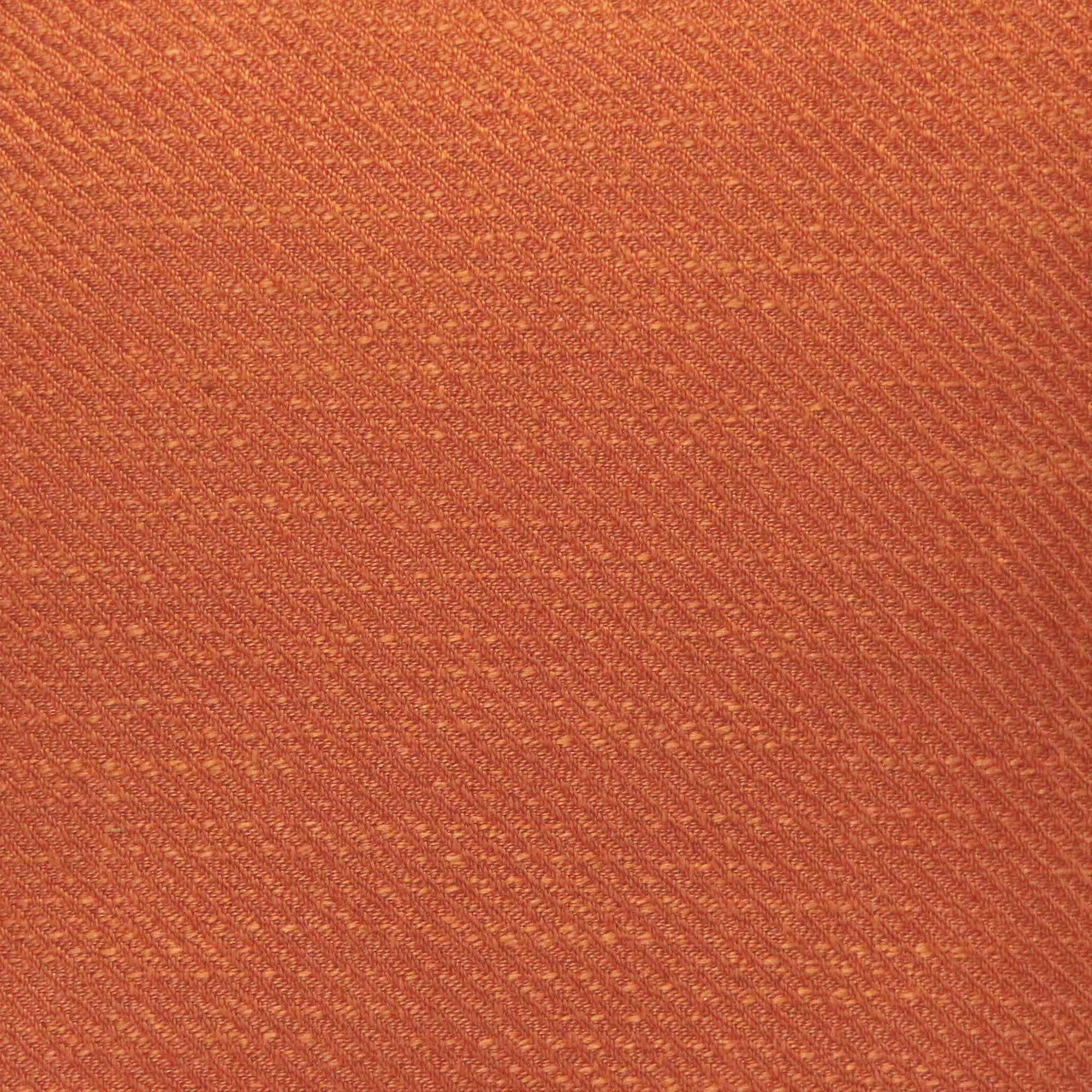 Burnt Orange Tweed Textured Velvet Square Pillow