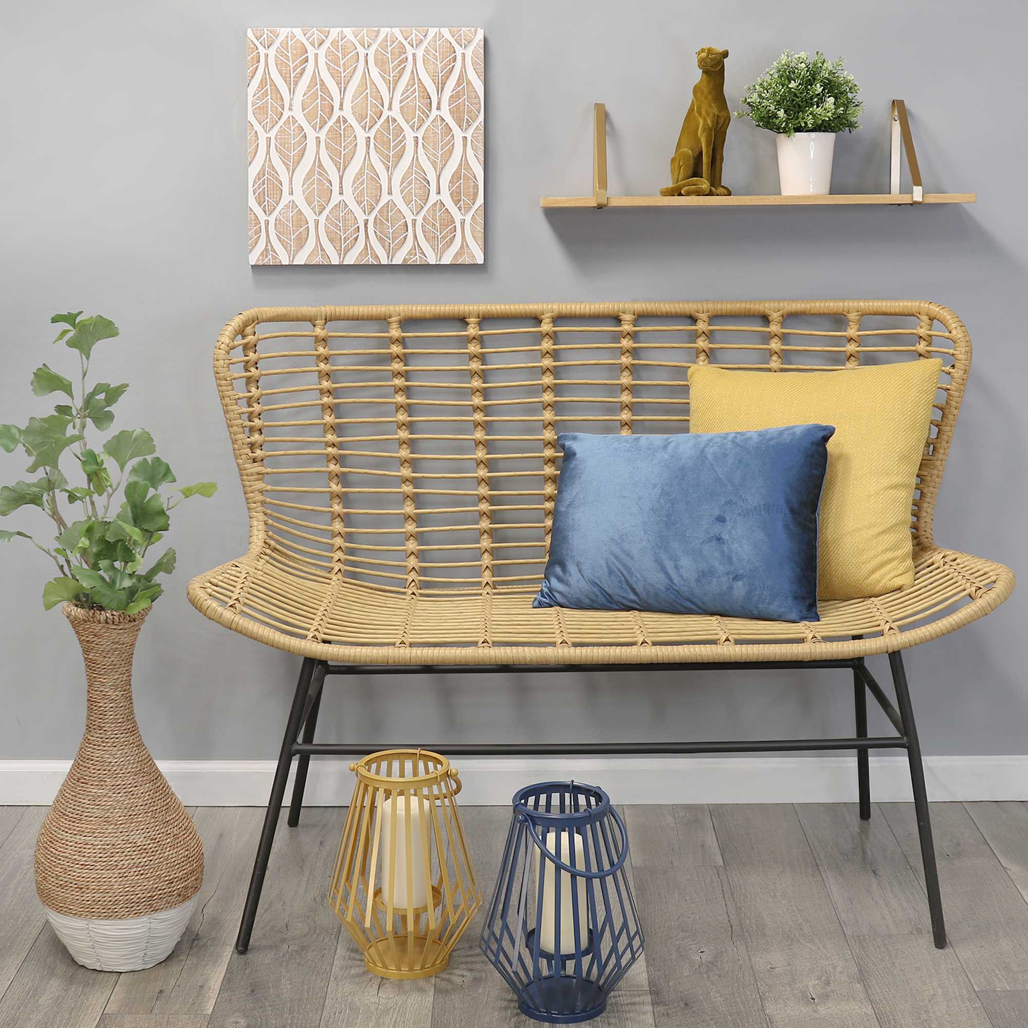 Carved Leaf White Wood Wall Decor