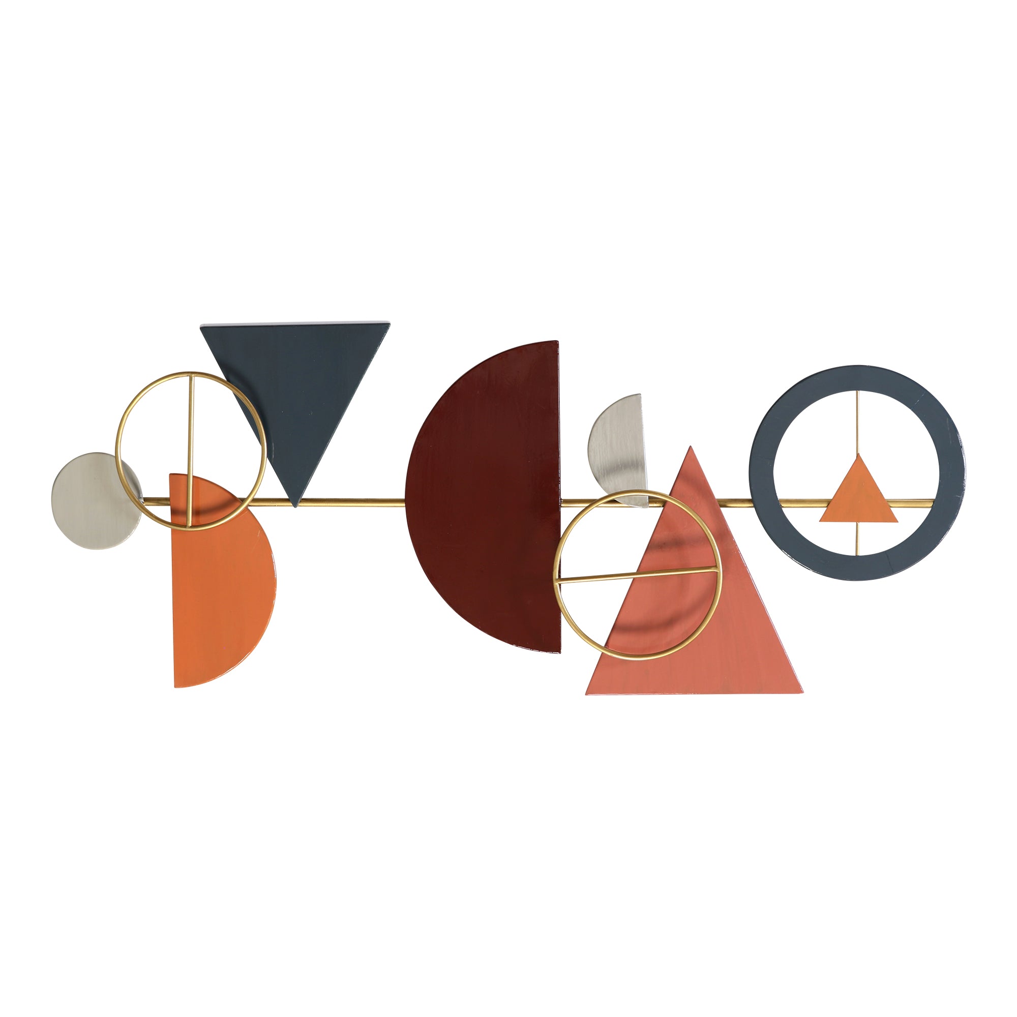 41" Glossy Abstract Metal Centerpiece