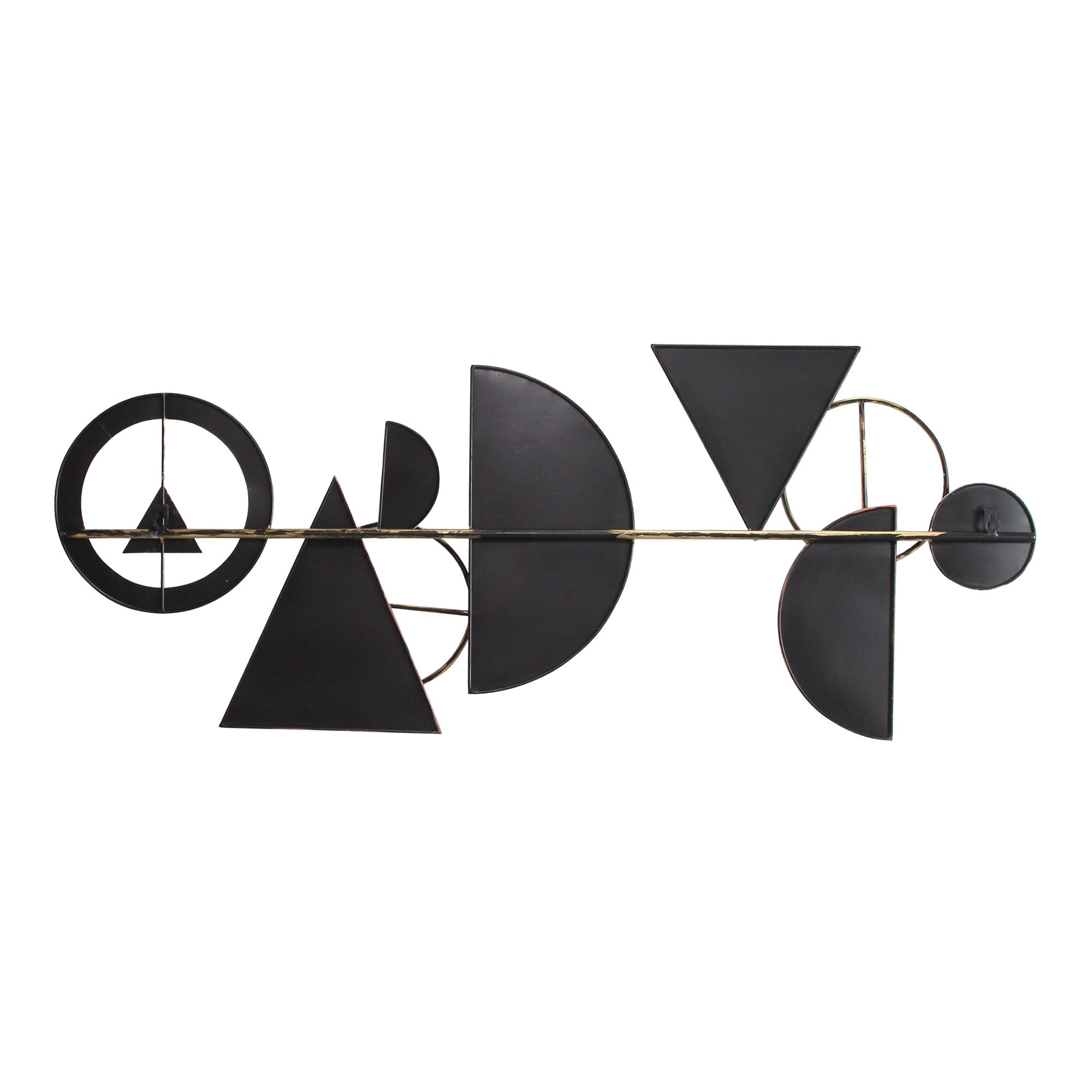 41" Glossy Abstract Metal Centerpiece