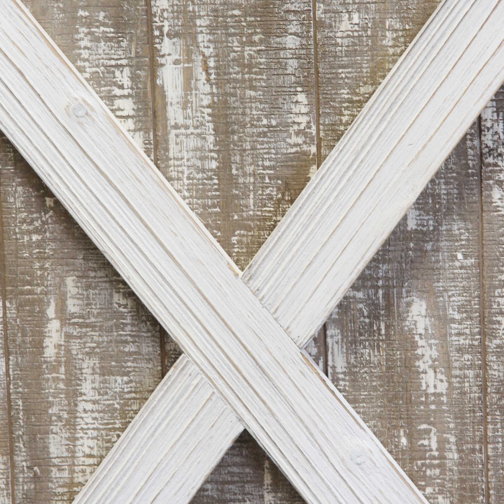 Distressed Wood Framed Barn Door Home Decor