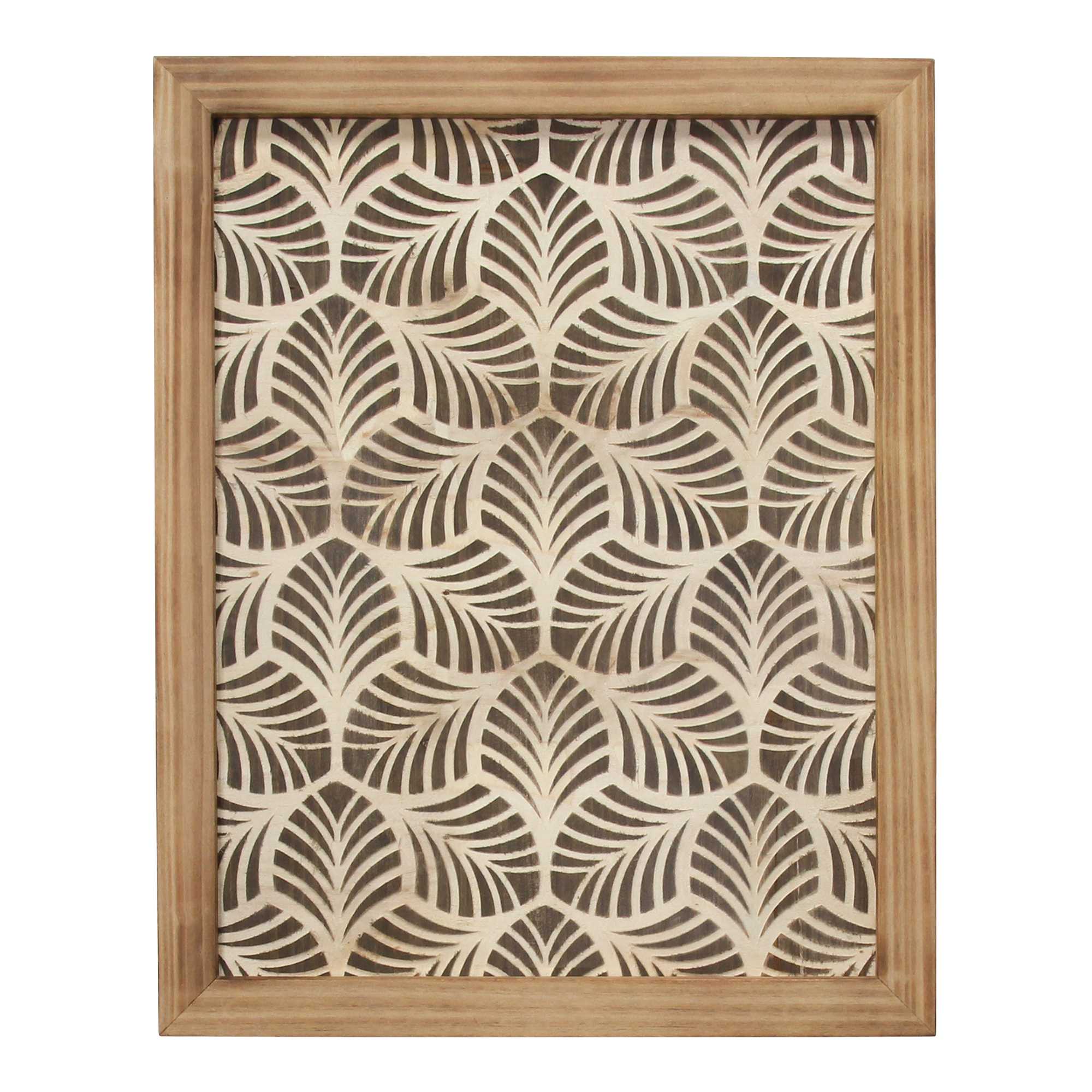 Wild Leaf Wood Framed Wall Art
