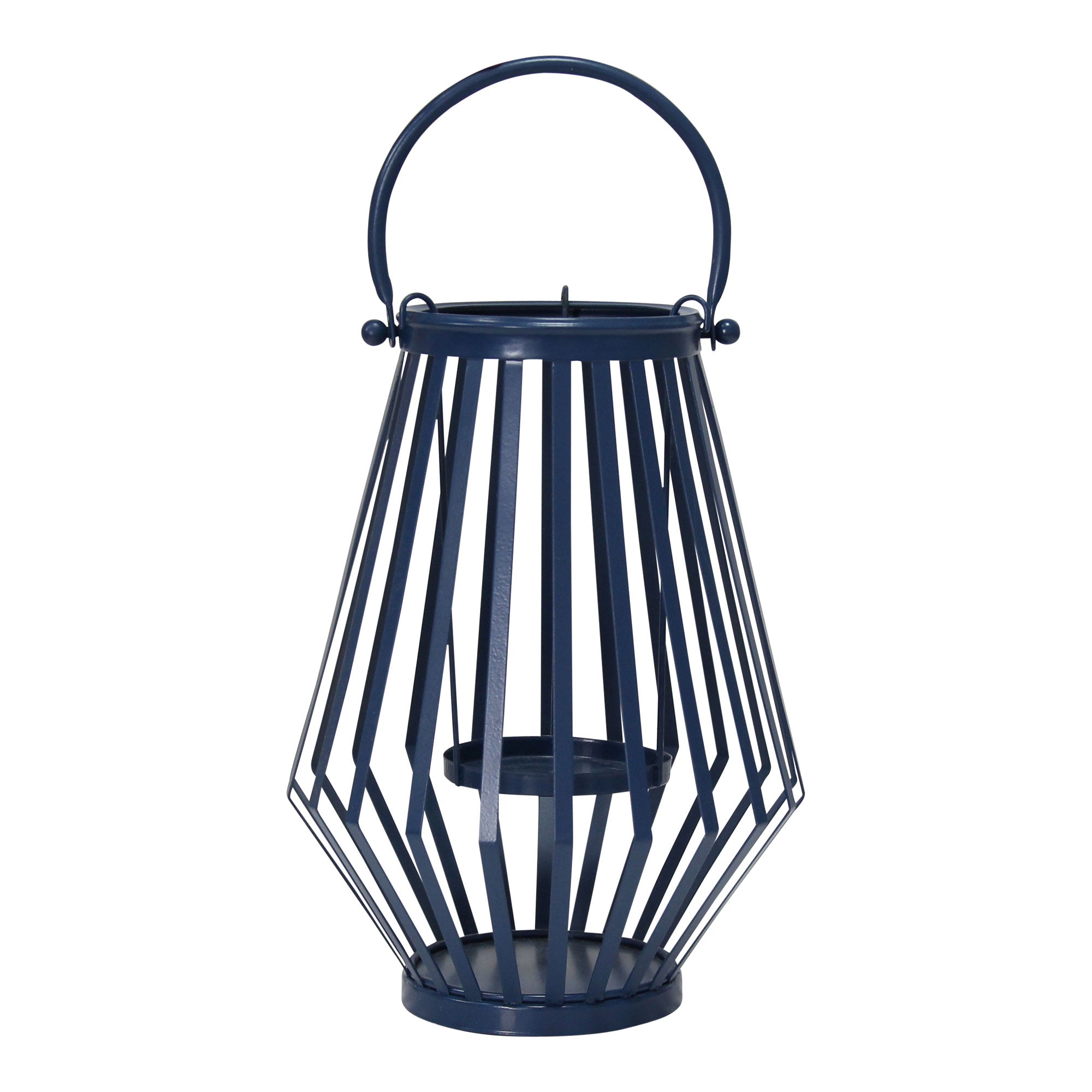 Handcrafted Blue Metal Lantern
