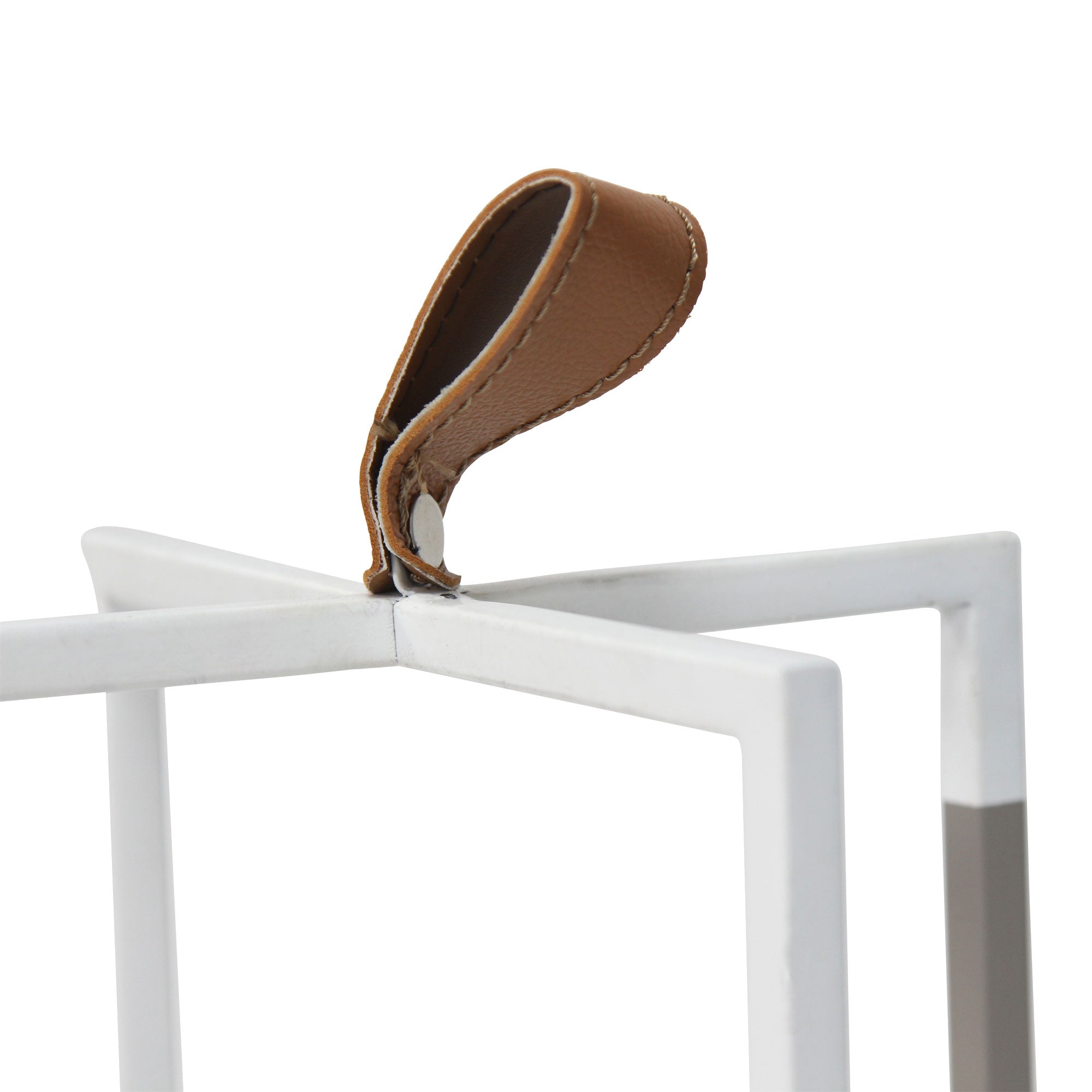 Grey White Metal Farmhouse Lantern