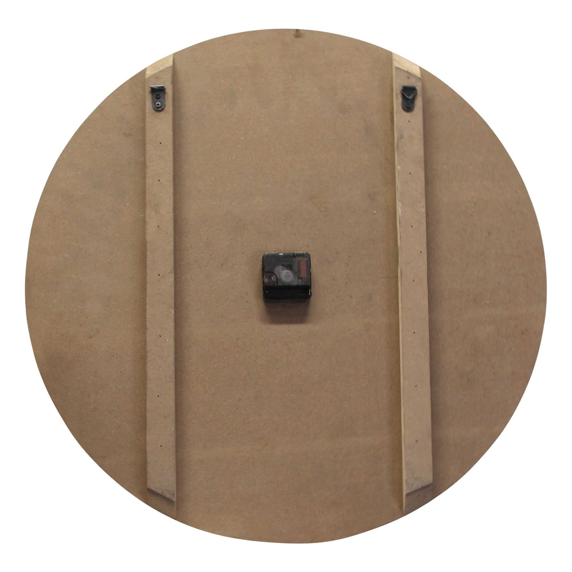 24" Vincent Black and White Wood   Wall Clock