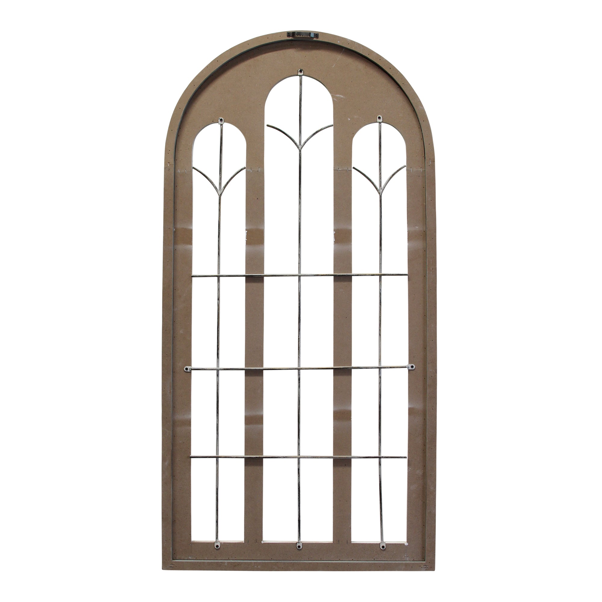 Blue & White Metal Window Panel