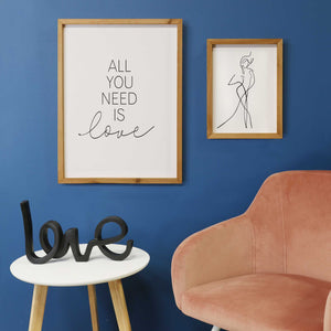 "All You Need is Love" Framed Wall Art