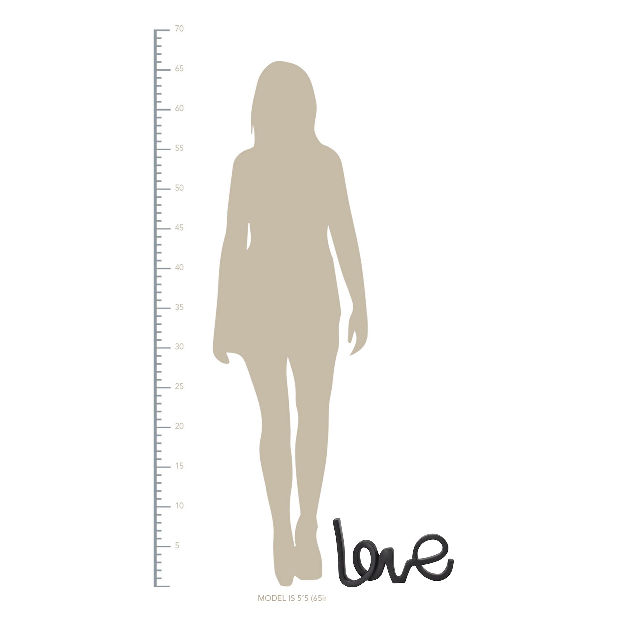 Vibrant Gloss "Love" Freestanding Tabletop