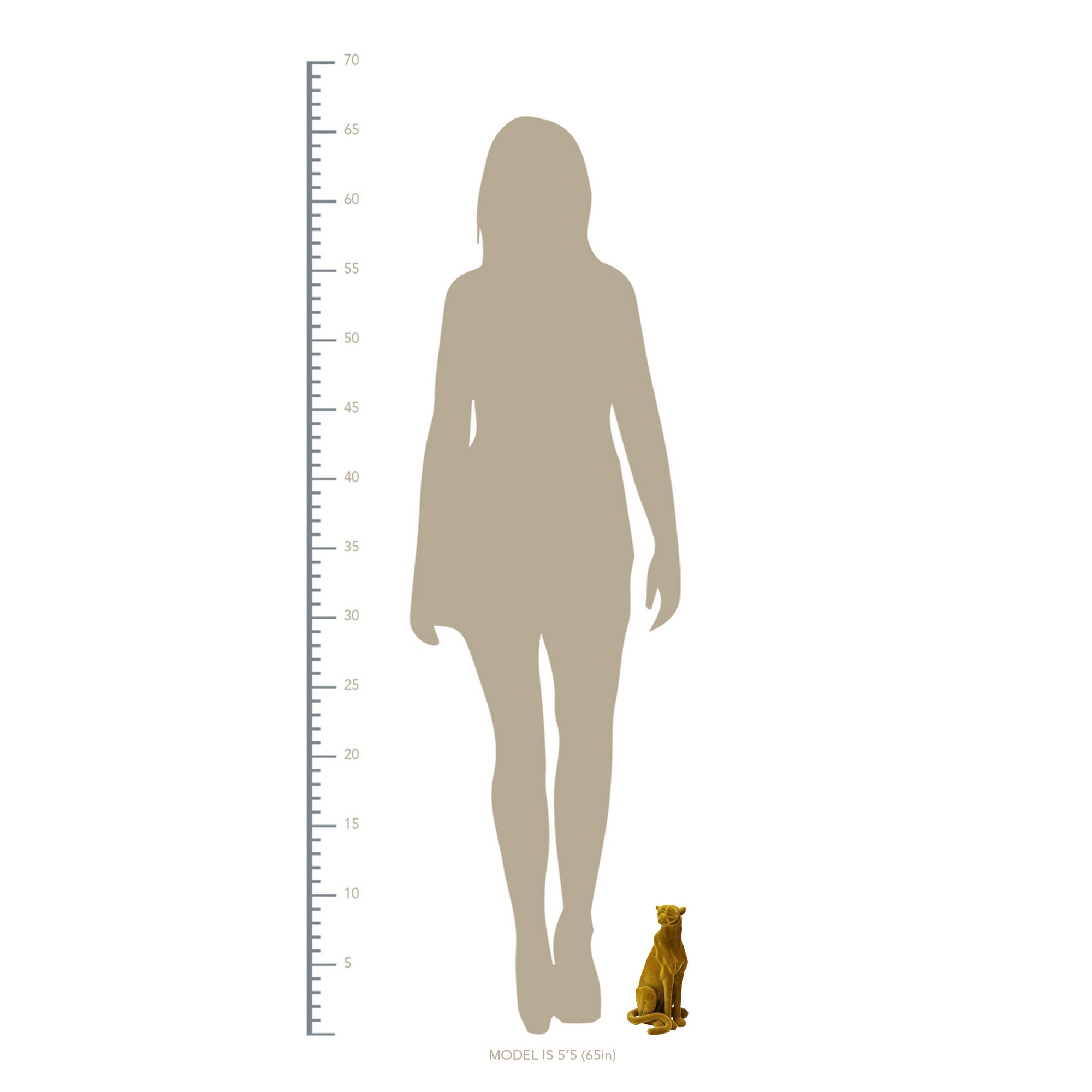 Velvet Jaguar Tabletop Sculpture