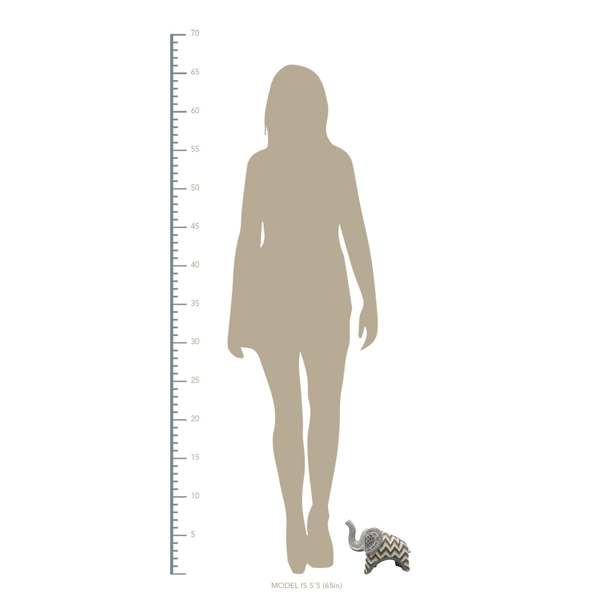 Carved Tribal Elephant Tabletop