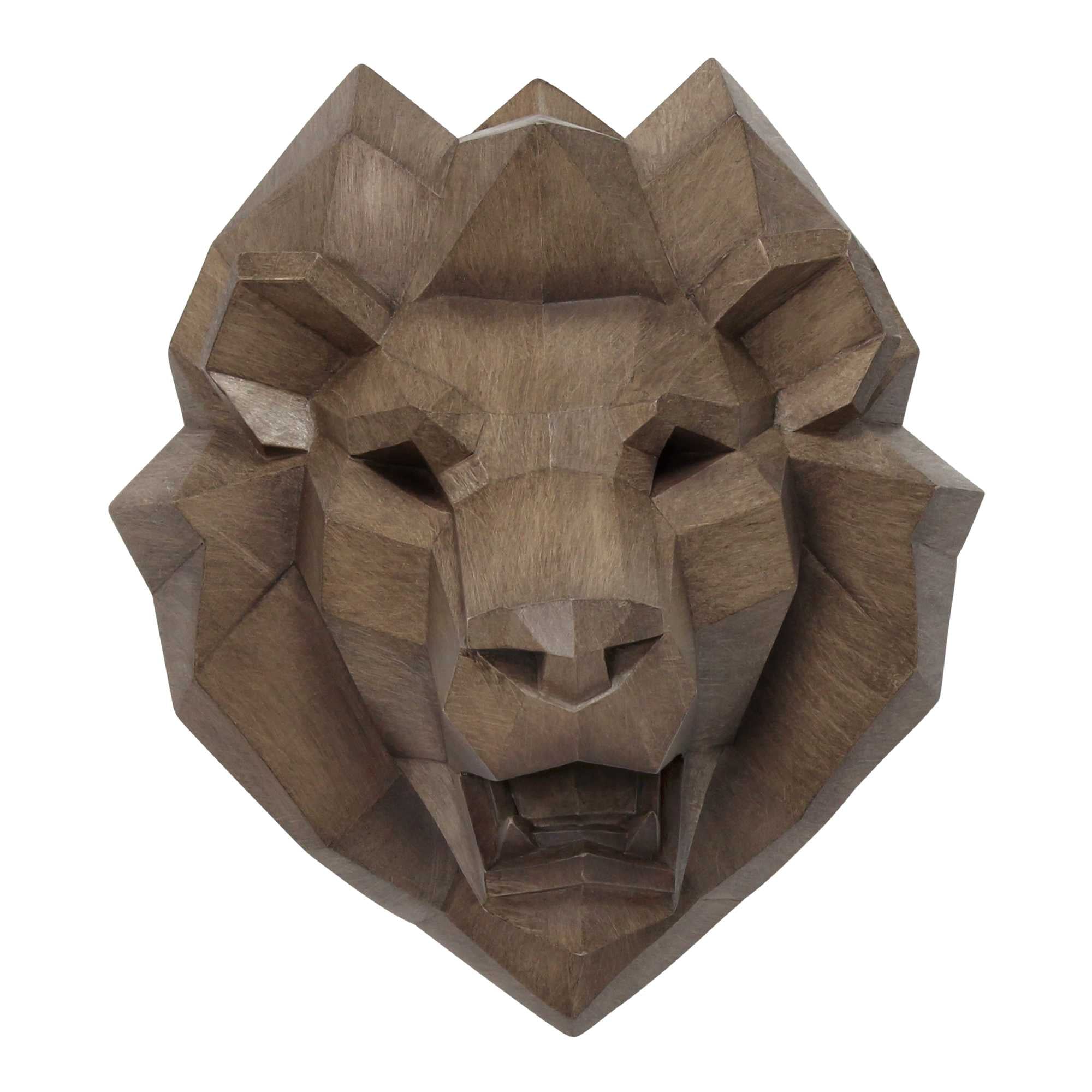 Powerful Lion Head Wall Decor