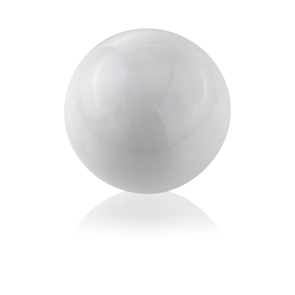 4" X 4" X 4" White Aluminum Sphere