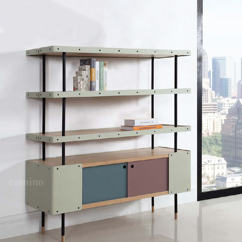 84.8" x 84.8" x 40" Beige Veneer Shelf