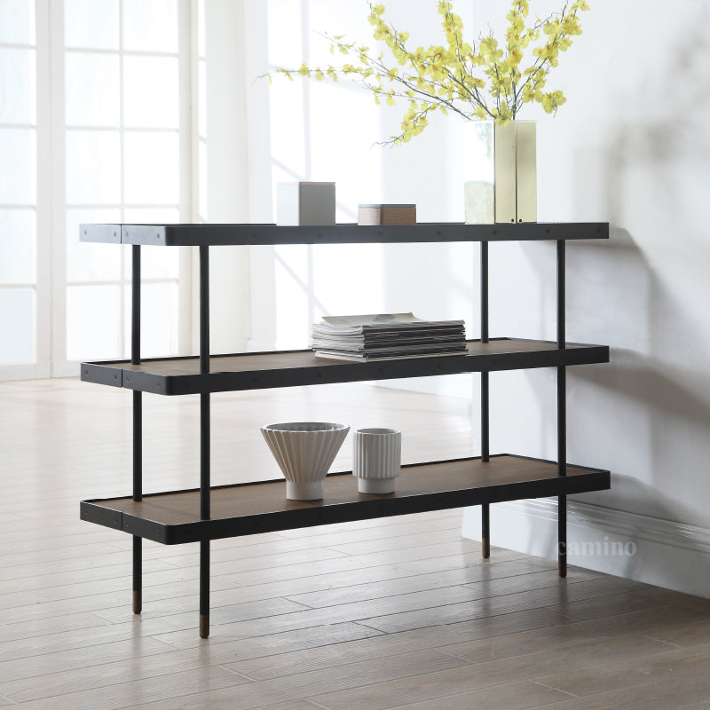 84.8" x 84.8" x 40" Walnut Veneer Shelf
