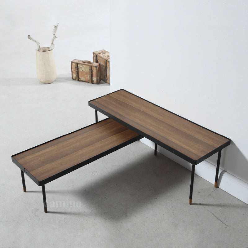 43.3" x 43.3" x 40" Walnut Veneer  Bench