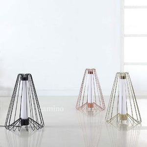 48" x 67" x 48" Smoke Steel  Floor Lamp