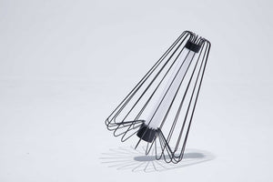 48" x 67" x 48" Smoke Steel  Floor Lamp