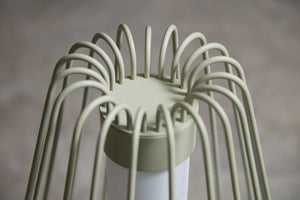 48" x 67" x 48" Green Steel  Floor Lamp