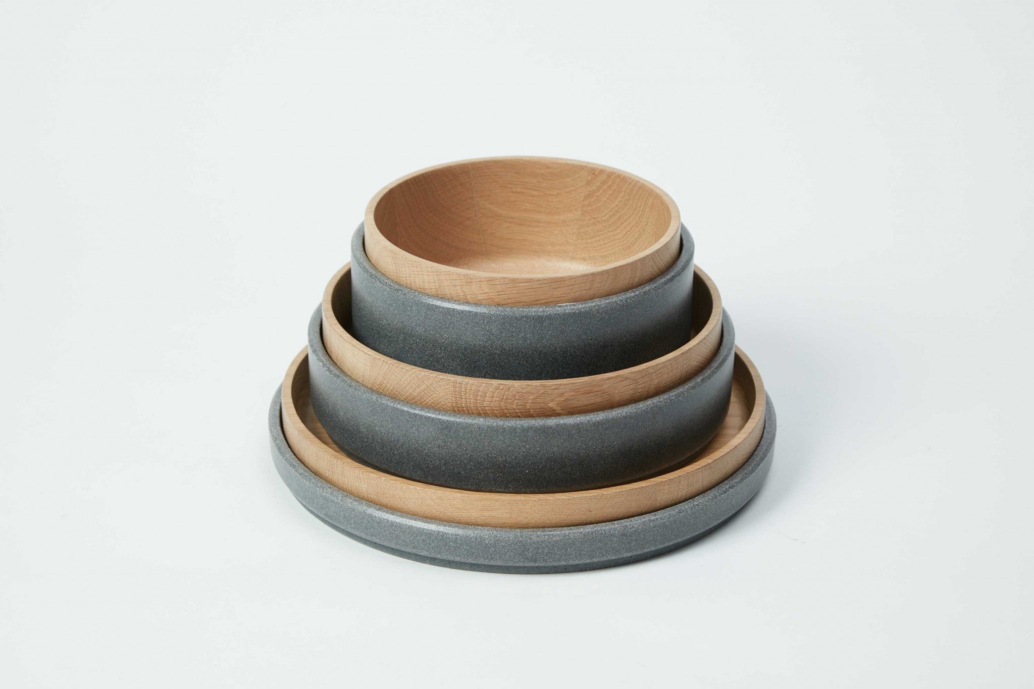 5" x 23.1" x 5" Gray PVC Wood Medium Twice Container