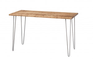Natural Maple And Black Steel Coffee Table