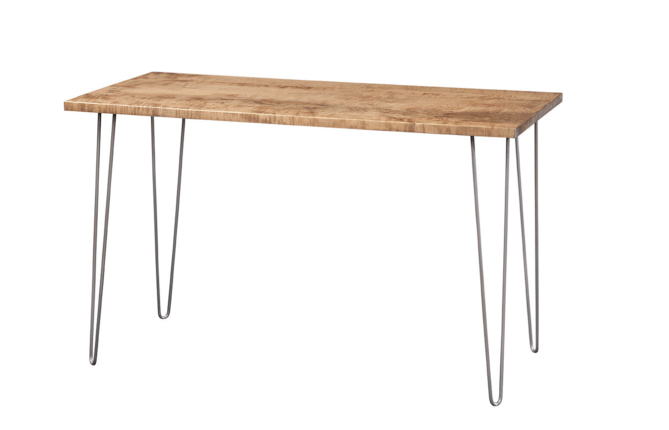 Natural Maple And Steel Sofa Table