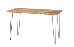 Natural Maple And Steel Sofa Table