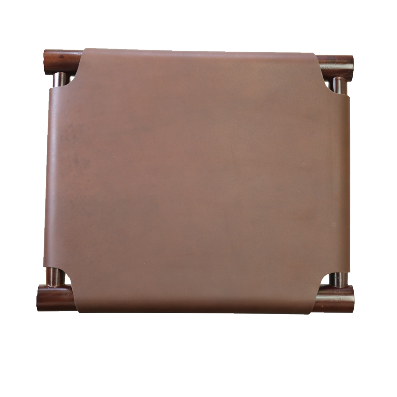 17" X 15.5" X 25.5" Brown  Wood Leather Counter Stool