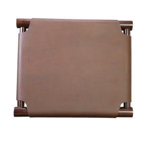 17" X 15.5" X 25.5" Brown  Wood Leather Counter Stool