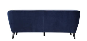 76" X 34" X 31" Blue Polyester Sofa