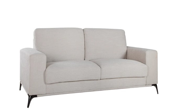 65" X 39" X 35" Beige Polyester Loveseat