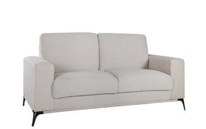 65" X 39" X 35" Beige Polyester Loveseat