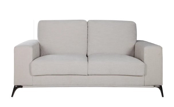 65" X 39" X 35" Beige Polyester Loveseat