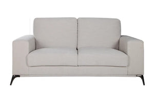 65" X 39" X 35" Beige Polyester Loveseat