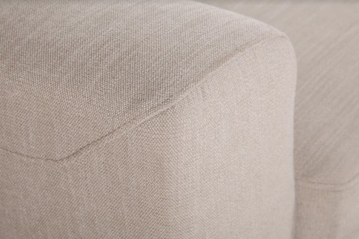 65" X 39" X 35" Beige Polyester Loveseat