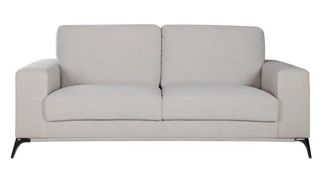 80" X 39" X 35" Beige Polyester Sofa