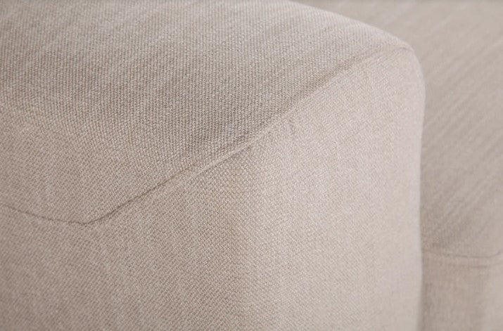 80" X 39" X 35" Beige Polyester Sofa