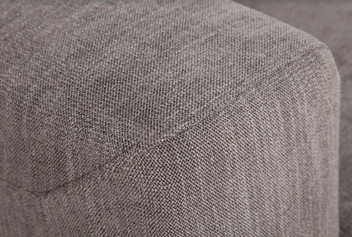 80" X 39" X 35" Silver Polyester Sofa