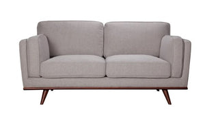 68" X 39" X 34" Light Taupe Polyester Loveseat