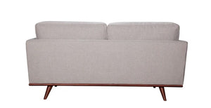 68" X 39" X 34" Light Taupe Polyester Loveseat