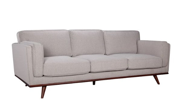 90" X 39" X 34" Light Taupe Polyester Sofa