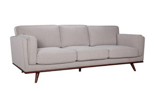 90" X 39" X 34" Light Taupe Polyester Sofa