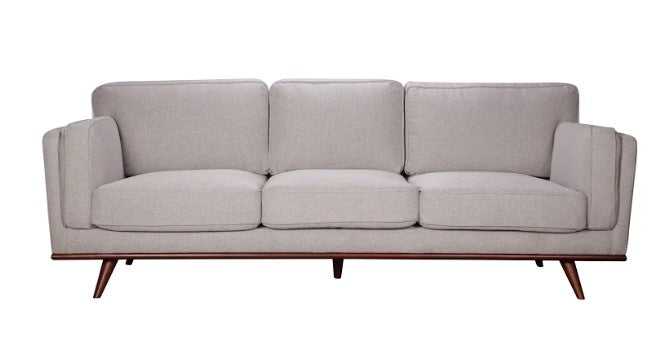 90" X 39" X 34" Light Taupe Polyester Sofa