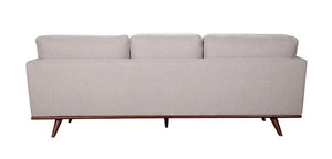 90" X 39" X 34" Light Taupe Polyester Sofa