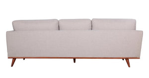 95" X 123" X 34" Light Taupe Polyester Raf Sectional