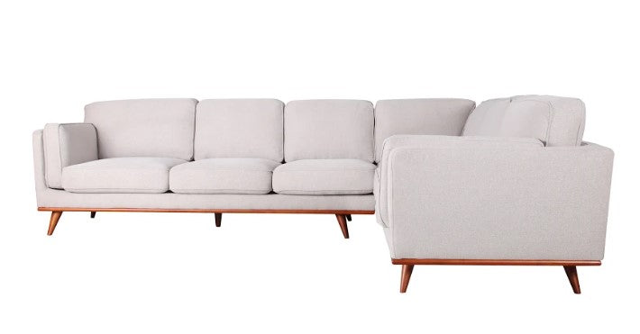 95" X 123" X 34" Light Taupe Polyester Laf Sectional