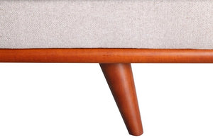 95" X 123" X 34" Light Taupe Polyester Laf Sectional