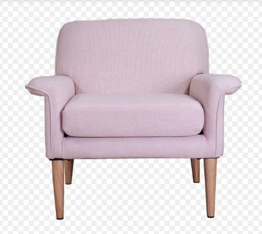 34" X 34" X 31" Pink Polyester Accent Chair