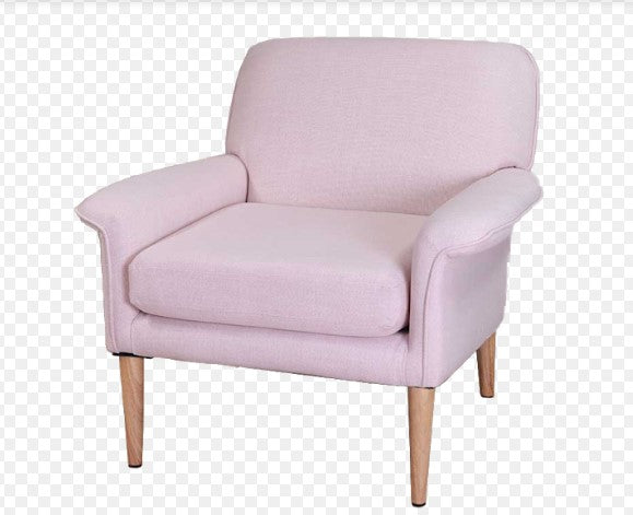 34" X 34" X 31" Pink Polyester Accent Chair