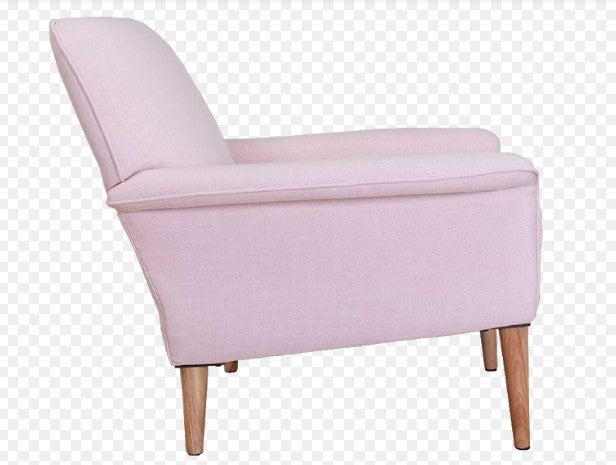 34" X 34" X 31" Pink Polyester Accent Chair